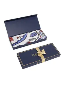 Tossido Women Blue & White Printed Scarf