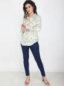 angloindu Opaque Printed Casual Shirt