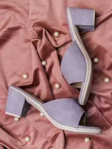 Brauch Lavender Block Pumps