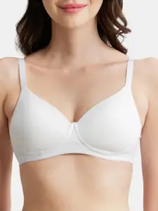Jockey Wirefree Padded Super Combed Cotton Full Coverage Slip On Beginners Bra -MJ20