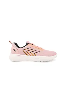 Campus Women Peach-Coloured Mesh Running Shoes