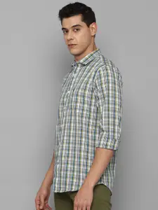 Allen Solly Men Multicoloured Slim Fit Tartan Checks Checked Casual Shirt