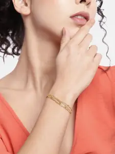Carlton London Women Gold-Plated Multistrand Bracelet