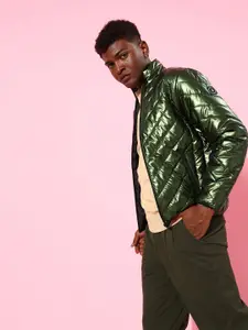 The Roadster Life Co. Men Mock Collar Puffer Jacket