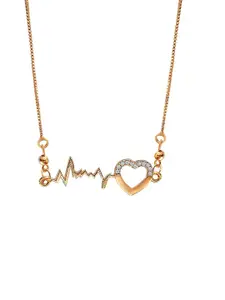 Fashion Frill Gold-Toned Brass Gold-Plated Necklace