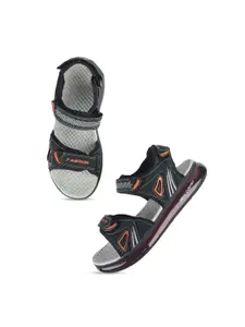 ABROS Men Navy Blue Solid Sports Sandals