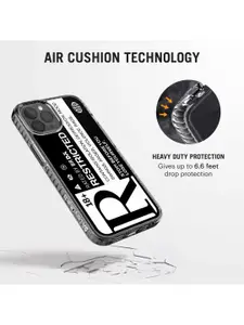 DailyObjects Black & White Printed Restricted Stride 2.0 iPhone12 Pro Max Phone Case