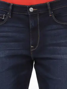 Lee Men Blue Rodeo Straight Fit Low Distress Light Fade Stretchable Jeans