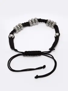 PANASH Women Silver-Toned Tribal Bangle-Style Bracelet