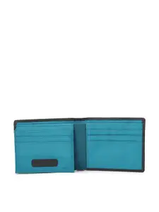 Allen Solly Men Black Leather Two Fold Wallet