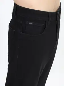 KETCH Men Black Straight Fit Stretchable Jeans