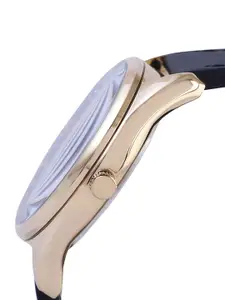 Daniel Klein Men Pink Dial & Black Leather Straps Analogue Watch DK.1.13129-3