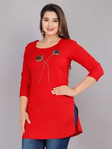 KALINI Red Thread Work Kurti