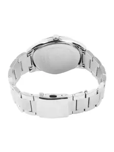 Daniel Klein Men Silver-Toned Dial & Silver Toned Stainless Steel Bracelet Style Straps Analogue Watch