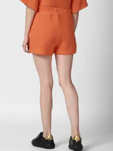 FOREVER 21 Women Orange Solid Shorts