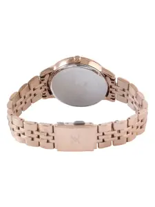 Daniel Klein Women Pink Dial & Rose Gold Toned Analogue Watch DK.1.13061-4-Pink