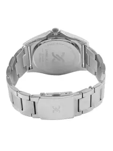 Daniel Klein Men Silver-Toned Dial & Silver Toned Stainless Steel Bracelet Style Straps Analogue Watch