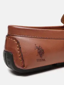 U.S. Polo Assn. U S Polo Assn Men Tan PU Driving Shoes