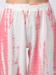 Boston Club Women Pink & White Printed Lounge Pant