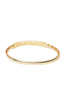 Voylla Women Gold-Plated & White Brass Bangle-Style Bracelet