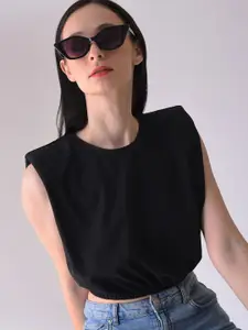 HAUTE SAUCE by  Campus Sutra HAUTE SAUCE by Campus Sutra Women Purple Lens & Black Cateye Sunglasses with UV Protected Lens