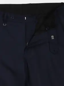 Van Heusen Men Navy Blue Slim Fit Trousers