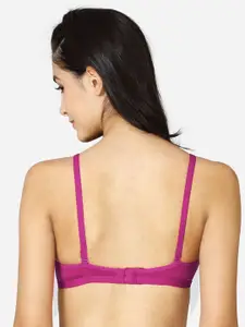 VStar Women Purple Lightly Padded T-Shirts Bra