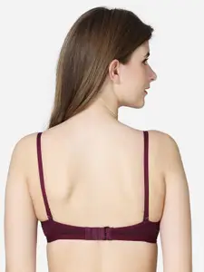 VStar Maroon Bra Lightly Padded