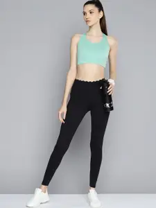 Reebok Turquoise Blue Solid Running Essential High-Impact Bra