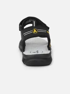 Aqualite Men Black & Grey Sports Sandals