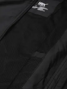 HRX by Hrithik Roshan Men Black Typography Sporty Jacket