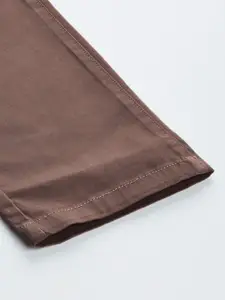 Arrow Sport Men Mauve Solid Original Slim Fit Trousers