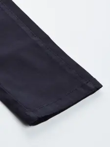 Arrow Sport Men Navy Blue Original Slim Fit Trousers