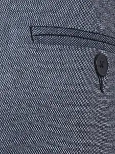 Turtle Men Charcoal Textured Skinny Fit Easy Wash Trousers