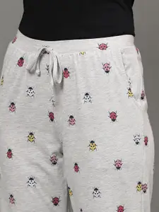 BStories Women Grey Printed Lounge Pants
