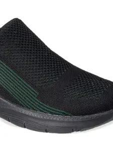 Duke Men Olive Green Textile Running Shoes