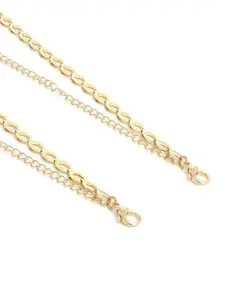 EL REGALO Gold-toned Linked Chain Bra Strap & Extenders