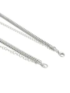 EL REGALO Silver-Toned Bra Strap Extenders