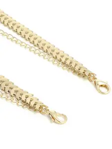 EL REGALO Gold Toned Metal Anti Allegric Adjustable Bra Straps