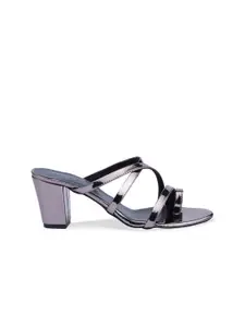 ERIDANI Grey Block Sandals