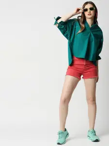 Remanika Women Green Comfort Casual Shirt