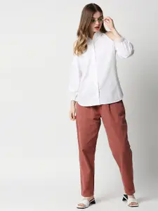 Remanika Women White Comfort Casual Shirt