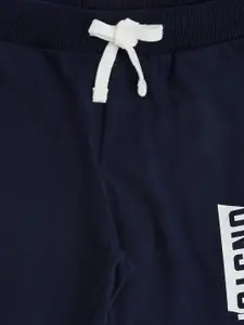 Pantaloons Junior Boys Navy Blue Solid Cotton Track Pants