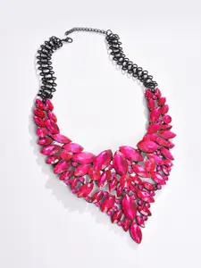 SOHI Pink & Black Necklace