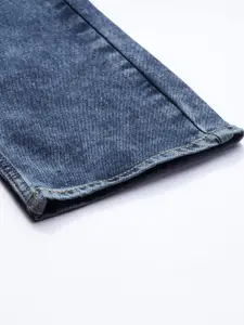 Flying Machine Men Blue Jackson Skinny Fit Low-Rise Heavy Fade Stretchable Jeans