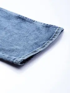 Flying Machine Men Blue Micheal Slim Tapered Fit Heavy Fade Stretchable Jeans