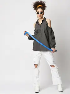 Remanika Women Green Comfort Casual Shirt