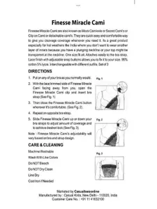 Finesse Miracle Cami Pack of 3 Black Camisoles