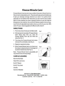 Finesse Miracle Cami Women Pack Of 3 Solid Camisoles