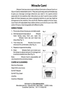 Finesse Miracle Cami Pack Of 3 Solid Quick & Easy Clip-on Camisoles